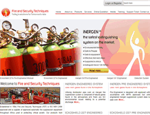 Tablet Screenshot of fireandsecurity.com